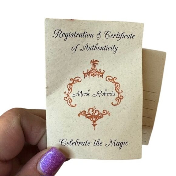 Mark Roberts 2002 Limited Edition Fairy Figurine With Glitter Flowers & Certific - Picture 5 of 15